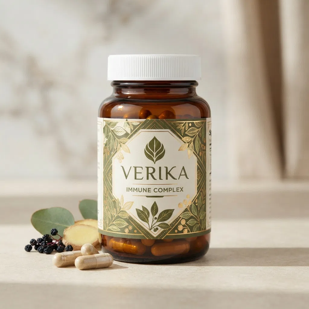 Verika Immune Complex burk med ingredienser
